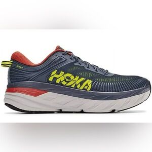 Hoka One One Bondi Men's Running Shoes - Turbulence/Chili